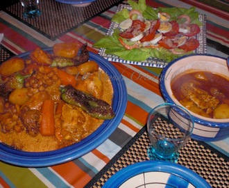 Couscous marocain aux légumes et poulet