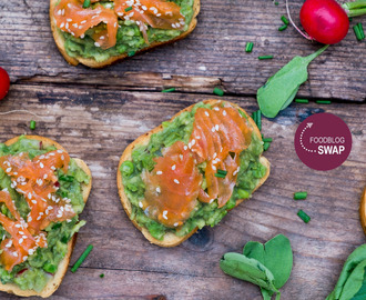 Toast met Avocado, gedroogde zalm en radijzen – Foodblogswap