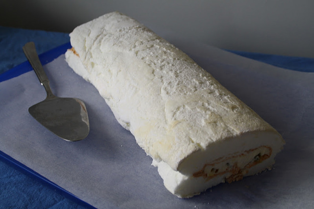 Pavlova Roulade with Passionfruit for Australia Day