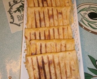 Fajitas poulet/fromage façon panini