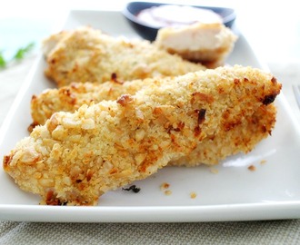 Coconut and Cashew Crusted Chicken Tenders