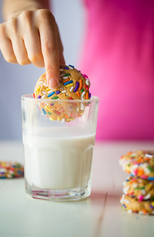 Funfetti Protein Cookies + A Video {Gluten Free + Low Carb + Super Simple}