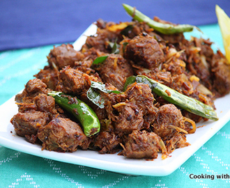 Beef Chukka or Kerala Beef Stir Fry