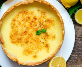 Recette de pâtisserie : Tarte à la ricotta et au citron  de la cuisine tunisienne
