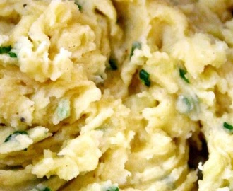 Olive Oil, Garlic & Romano Cheese Mashed Cauliflower