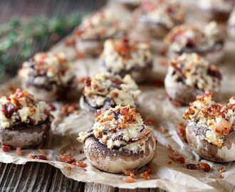 Bacon and Cream Cheese Stuffed Mushrooms - Southern Bite