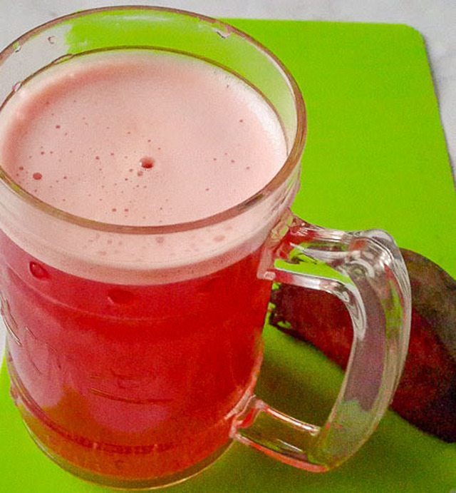 Sweet, earthy and Healthy beetroot juice mocktail