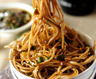 Soba Noodles with Sweet Ginger Scallion Sauce