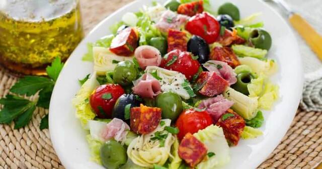 Antipasto Salad with Easy Italian Dressing