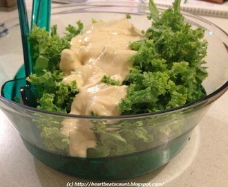 Kale Salad with Tofu Salad Dressing