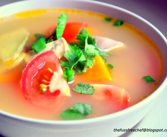 Easy Soup Series : Post #1 - Fish Head Soup with Yam