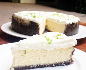 Lime Cheesecake with Gingernut Crust