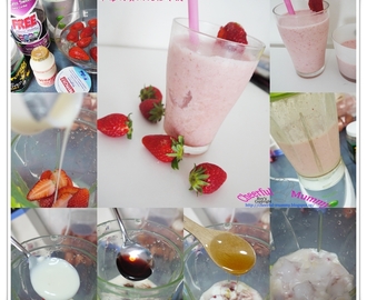 草莓利賓納优格冷饮 Strawberry Ribena Yogurt Drink