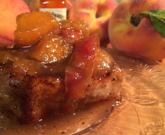 Pork Chops with Tennessee Honey Grilled Peach Pie Sauce