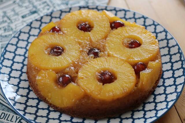 Gluten Free Pineapple Upside Down Cake Recipe (low FODMAP, dairy free)
