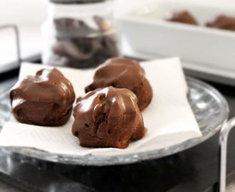 Salted Caramel and Chocolate Profiteroles