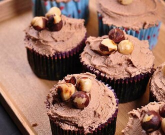 Hazelnut and Chocolate Cupcakes