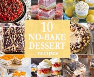 10 No Bake Desserts