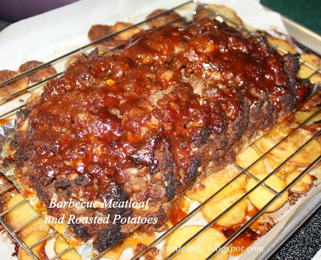 Barbecue Meatloaf and Potatoes