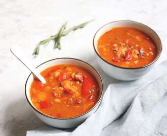 Spaanse soep met chorizo