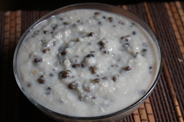 Samai Ulundu Kanji Recipe - Little Millet and Urad Dal Milk Porridge Recipe