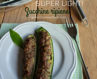 Zucchine ripiene con macinato super light per dieta!