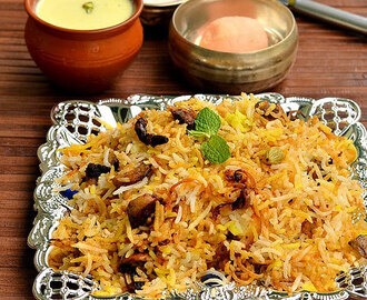 Pakistan Biryani Recipe-Ramzan Special Mushroom Biryani Recipe-Sunday Lunch Recipes Series 24