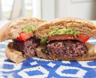 B.good’s West Side burger with chipotle salsa and avocado #SundaySupper (copycat)