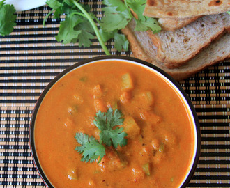 Vegetable Salna - Parotta Chalna - Sidedish for Parotta