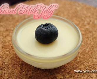 Condensed Milk Jelly - An easy dessert