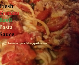 Fresh Tomato Basil Pasta Sauce