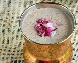 Ragi Koozh Recipe / Kezhvaragu Koozh / Finger Millet Porridge