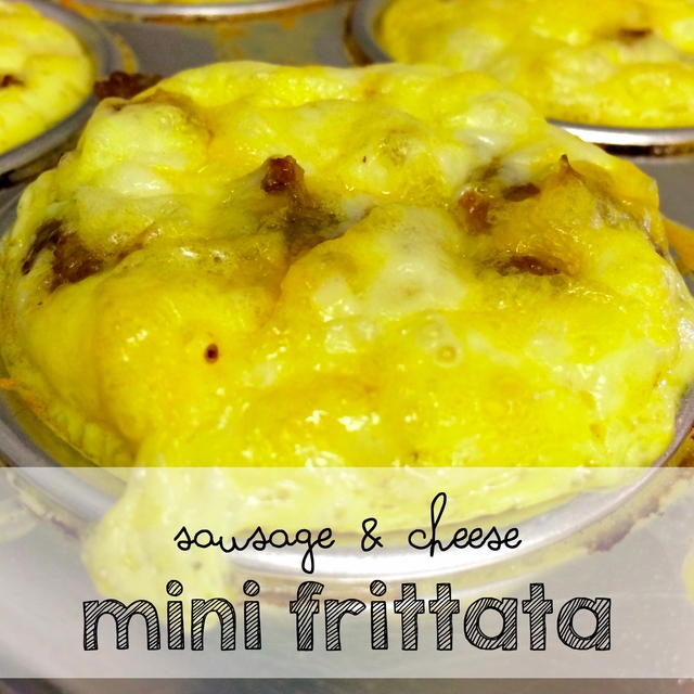 Another Easy Make Ahead Breakfast Idea Perfect For Back To School!  Easy Sausage and Cheese Mini Frittatas