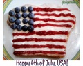 4th of July Bread :USA Flag