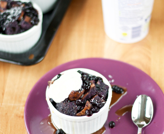 Healthy Blueberry Coconut Bread Pudding