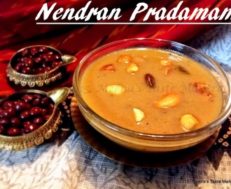 Nendran Pradamam - A delicious kheer made with Nendran Banana