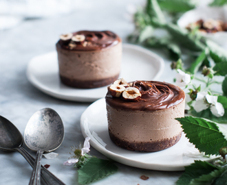 Raw Chocolate Hazelnut Ice Cream Cakes (vegan) + a Vitamix Giveaway