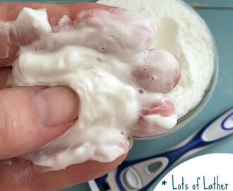 Easy DIY CREAMY SHAVING SOAP. (Wow! Only two ingredients plus water)!