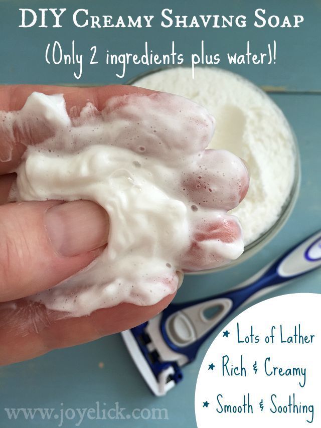 Easy DIY CREAMY SHAVING SOAP. (Wow! Only two ingredients plus water)!