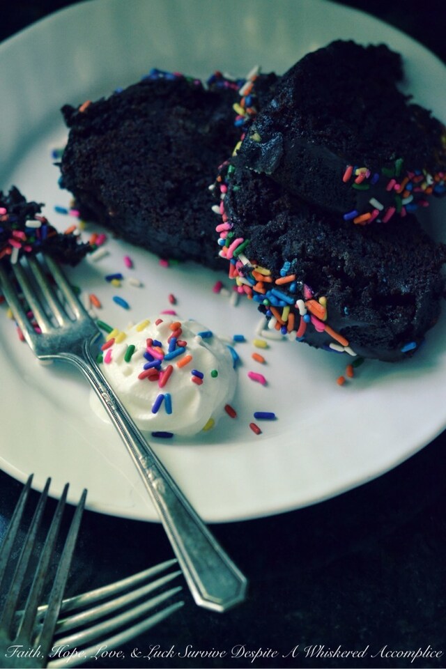 Irish Butter Chocolate Sprinkle Cake with Ganache – #BundtBakers