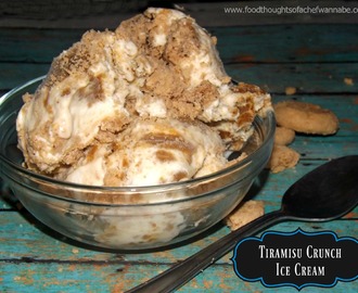 Tiramisu Crunch No Churn Ice Cream