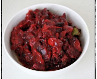 Cranberry Thokku (Spicy South indian pickle)