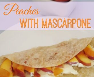 Healthy Snack Recipes Kid: Peaches with Mascarpone Recipe