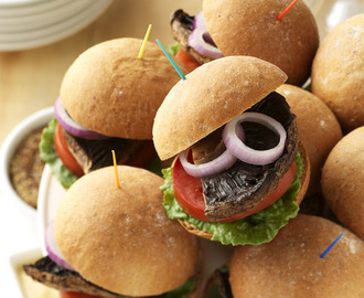 Game Day Burgers: Vegetarian Portobello Mini Sliders