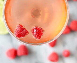 Raspberry and Ginger Beer Champagne Cocktail