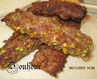Kababs aux pistaches (Pistachio kababs)