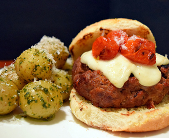 "Italian" Burger with Tomato & Herb Concentrate