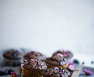Čokoládové muffiny z ražnej múky