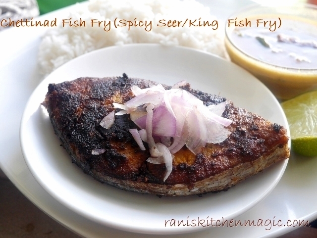 Chettinad Fish Fry (Spicy Seer Fish/Ney meen/King Fish/ Vanjara Meen Fry Tamil Nadu Style)