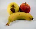Apple y bananas contra el ácido del estómago